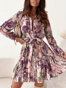Fashionable Women's Dress, Style - 鵝黃色 - View 1