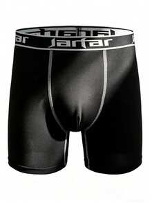 XXXL Size 6pcs/Pack Solid Color Plus Size Men's Boxer Briefs, Made Of Polyester Fabric, Soft And Skin-Friendly, Fashionable Suitable For Wedding, Anniversary, Daily Wear And Other Occasions. Men's Shorts, Men's Boxer Shorts, Gift For Boyfriend - Multicolor - View 6
