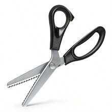 1pair Of Pinking Shears 3, 5, 7mm Fabric Cutting Wavy Edge Pinking Shears Scissors No Import Fees - Single Piece - View 4