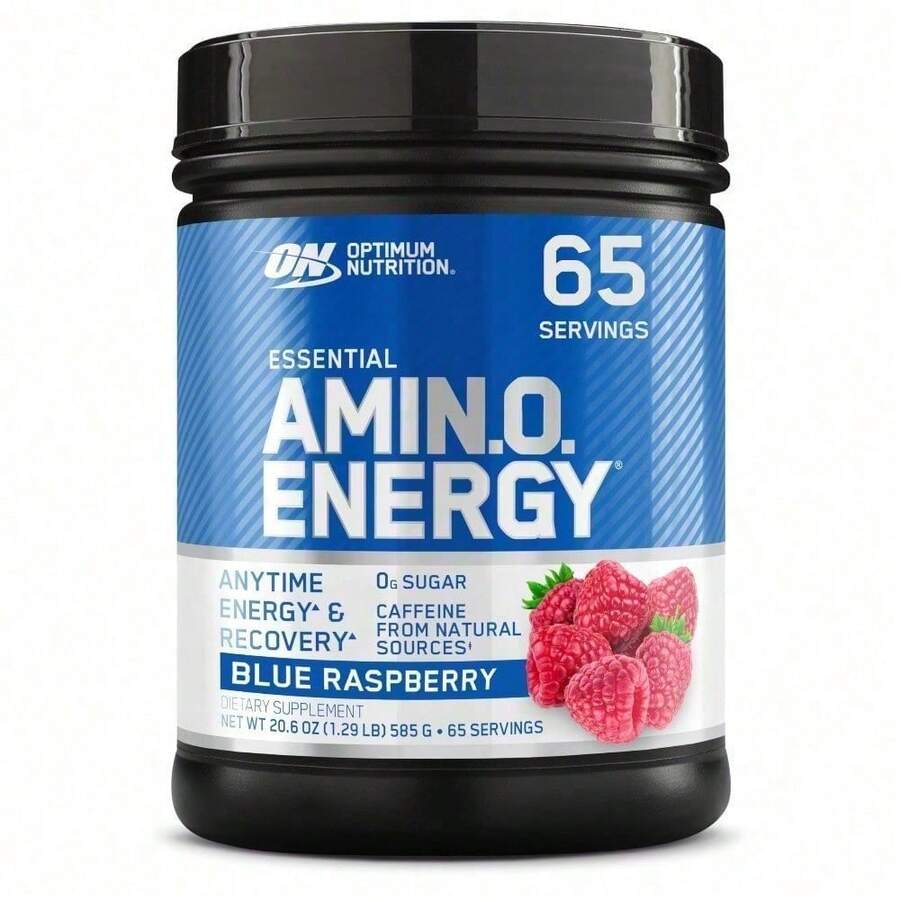 Optimum Nutrition Amino Energy - Pre Workout With Green Tea, BCAA, Amino Acids, Keto Friendly, Green Coffee Extract, 65 Servings (Packaging May Vary) - Quả mâm xôi xanh - Xem 1
