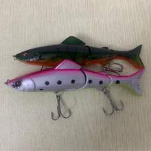 1 Set Fishing Lure Kit - Multi-Section Swimbait Lures With 3D Eyes And Laser Skin Hard Baits, Made Of ABS Material, Sharp Hooks, Targeting Aggressive Fish Species, Suitable For Freshwater And Saltwater Fishing, Freshwater Fishing Gear | Fashionable Swimbait | PVC Structure - Multicolor - View 19