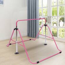 Children's Gymnastics Bar, Pink Adjustable Tilt Bar For Home Use, Freestanding Horizontal Bar, Junior Training Bar, Kids Gymnastics Bar For Girls, Toddlers, Junior Training - Pink - View 3
