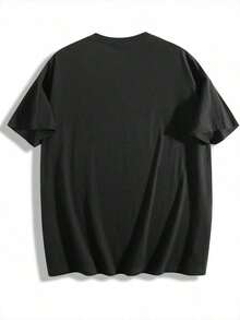 Soft 100% Cotton T-Shirt. Women's Plus-Size T-Shirt With A Panda Print And The Word "NOPE," In A Casual, Loose-Fitting Style. Breathable Cotton T-Shirt That Goes With Everything. - 黑色 - 查看 2