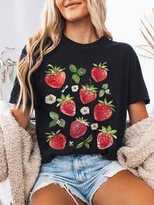Women T-Shirts - Black - View 1