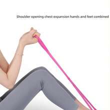 Highly Elastic Back Stretching Belt For Shoulder And Neck Training, Posture Correction, And Full-Body Resistance Training Fitness - Blue - View 10