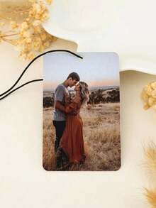 1pc Customized Acrylic Rearview Mirror Hanging Ornament, Suitable For Couples, Personalized Car Hanging Decor, Customized Rearview Mirror Hanging Photo Personalized Car Accessory, Customizable Image Personalized Car Hanging Decor, Unique Gift For Boyfriend, Girlfriend, Friend, School Student, Child, Suitable For Valentine's Day, Anniversary, Wedding, Mother's Day, Birthday, Father's Day, Graduation, Housewarming, School, Office, Home - Multicolor - View 3