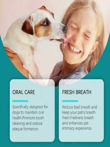 Enxaguante bucal para cães - concebido especificamente para cães para proteger a saúde oral dos animais de estimação, limpar o tártaro e o odor - Multicolorido - Ver 5