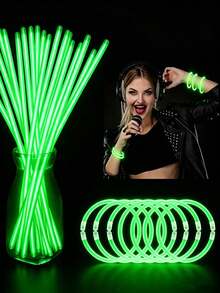 200pcs Multicolor Glow Sticks, Party Decoration, Glow For 8 To 12 Hours, Night Light Effect, Can Be Used To Light Up Party Gifts, Bracelets, Necklaces, Neon Effect, Suitable For Wedding Party, Brighter Colors. - View 6