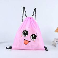 1PC Cartoon Printed Drawstring Bag, Soft Lightweight & Easy To Carry, Suitable For Travel, Gym, Shopping, Sports And Yoga Storage, Great Gift For Spring & Summer. Casual Design With Adjustable Strap Buckle, Versatile For Daily Commute, Durable Handheld Storage Pouch - Multicolor - View 15