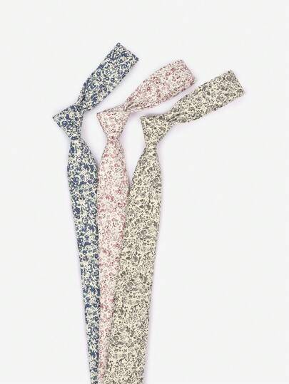 [3 Colores Disponibles] Corbata floral fresca, estilo coreano Ins vintage estrecha de 6 cm, corbata casual unisex, adecuada para estudiantes, bodas y uso diario