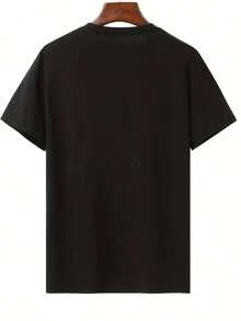 Short-Sleeved T-Shirt For Young Women (Girls And Boys) And Plus Sizes, 2026, Featuring Six Elements Of Musical Theater, Drama Theme, Women's Clothing - Stretch Polyester Blend, Machine Washable, Summer Casual Wear, Summer T-Shirt, Casual Fashion For Young Girls, Creative, Personalized, Refreshing, Minimalist, High-End, Cool, Graphic Print Of Virtual Girl Group Characters, Comfortable Basic T-Shirt, Cozy Styles Suitable For All Seasons, Pop T-Shirt, Rocker Top For Kids, Tops For Children, Star T-Shirts For Girls, Father-Son Sets, Anime Merchandise, Valentine's Day Gifts, Birthday Gift. - 黑色 3 - 查看 2