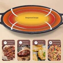 Korean Grill In Two Sizes, With A Round, Non-Stick Grill Plate (28 Cm), Ideal For Home And Outdoor Use – A Must-Have For Every Kitchen - View 4