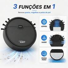 3-In-1 Compact, Slim, And Silent Robot Vacuum Cleaner, Rechargeable Via USB. Ideal For Home, Apartment. Vacuums Dust, Hair, Pet Hair, Mops, Helps With Daily Cleaning. Suitable For Cold Floors, Wood, Tiles, And Other Hard Floors, Reaching Areas Under Beds, Sofas, And Low Furniture. Multifunctional Robot XP-GN-SDJ001 - 全新升級款式 - 查看 8