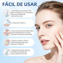 2PC Ajustable Rodillo Facial, 0-3.0mm, Estimular El Crecimiento Del Cabello, masajeador facial Para el antienvejecimiento, Adecuado para masajes facialesy capilares - 1 - Ver 3