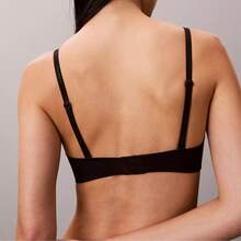 Calvin Klein Perfectly Fit Lightly Lined Plunge Bra QF8427 Underwear  Women  Bras + Bralettes Underwear Sleepwear - 黑色 - 查看 4