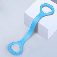 1 pezzo Fascia di resistenza a forma di 8, allenamento per spalle e schiena, banda elastica in silicone spessa per yoga a casa, attrezzatura per fitness Pilates - Multicolore - Visualizzare 7