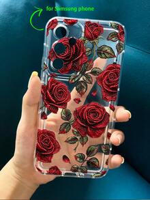 Funda transparente con estampado realista de lirio compatible con iPhone & compatible con Samsung - Multicolor - Ver 6