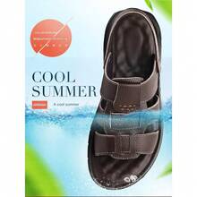 Neue Herren-Sommersandalen: multifunktional, atmungsaktiv, rutschfest, mit weicher Sohle, vereinen Stil und Komfort – die ideale Wahl für Strand und Meer. - CS9802 Braun - Übersicht 2