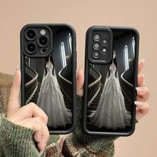 Elegante funda gótica para teléfono, compatible con Samsung, Apple, VIVO, OPPO, , Transsion, ,  y Honor. Fabricada en TPU, ofrece protección contra golpes y caídas. Un regalo ideal para familiares y amigos. - Negro - Ver 3