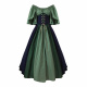Green Patchwork Dress