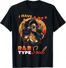 Tengo una camiseta unisex para amantes de la música soul estilo R&B de los 90. - Negro - Ver 1