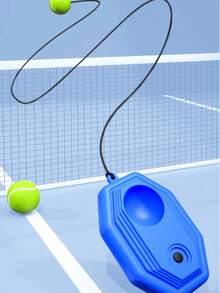 Tennisträningsset med elastiskt rep för soloträning, reboundboll, lämplig för nybörjare och utomhussporter med förälder och barn - Multifärgad - Visa 3
