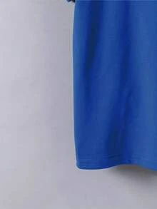 Ropa de Verano para Viajes y Ocio, Camiseta de Manga Corta de Moda Juvenil "Cuando Dios Me Creó, Sonrió y Dijo, 'Esto Será Divertido'" Regalo de Ropa, Camiseta de Manga Corta de Cuello Redondo para Niños, Ropa de Verano para Niños - Azul - Ver 5