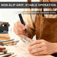 JANGKLIFE Multi-Functional Electric Grinding Tool Kit, Portable USB Rechargeable, Includes 54 Accessories And 16 Carving Templates, 3 Speed Levels 5000rpm-18000rpm, Lithium-Ion Battery, Suitable For Grinding, Cutting, Polishing, Carving, Drilling And DIY Creation. - Black - View 9