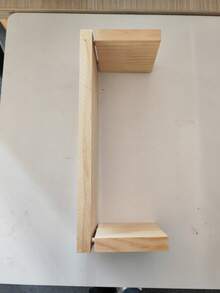 1pc Wooden U-Shaped Display Shelf, Multi-Size Option For Figurines, Perfume, Cosmetics, Versatile Display Rack With Stepped Storage - Beige - View 5