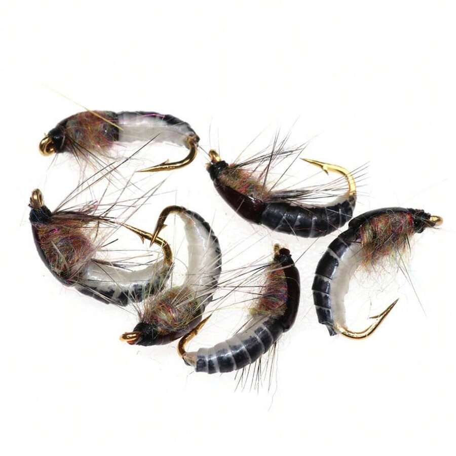 逼真水蚤形釣魚路亞,適用於鱒魚釣魚,釣魚餌製作 - 彩色 - 查看 1