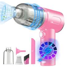 Mini Wireless Car Vacuum Cleaner, 2-In-1 Vacuum & Blower, Portable Cleaning Machine, Cordless Handheld Vacuum Cleaner, 1800mAh Long-Lasting Battery, Suitable For Home Cleaning, Pet Hair, Carpet, Car Accessories - Wireless - View 15