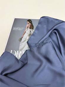 1pc Solid Color Scarf, Comfortable, Elegant, Unique Classic Spring/Autumn New Versatile Stylish Women Scarf - Dusty Blue - View 5