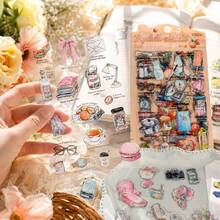 4sheets PET Embelishment Stickers DIY Collage Supplies Creative Decor Hand Made DIY Scrapbooking Material Stickers - 4sheets - View 2