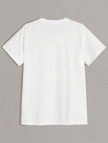 New Casual Short-Sleeved T-Shirt With Personalized Lettering For Men, Can Be Combined With Casual Trousers, Suitable For Travel/Holidays/Outdoor Activities/Sports, International Competitions. - 布蘭克 - 查看 3