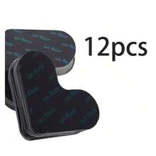 4/8/12pcs Reusable Carpet Grippers - PU Washable Non-Slip Rug Tape, No Residue Anti-Slip Stickers For Area Rugs, Bed Sheets, Mattresses, Sofa Cushions & Mats - Black - View 17