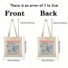 Free Shipping, Local Delivery In Mexico. Delivery In 4 Days. 1 Piece. Chestnut. Fonts. Book Series. Printed Canvas Shoulder Bag. Suitable For Travel And Daily Use. Reusable Shopping Bag For Women, Best Gift, Fashionable. Foldable Shoulder Bag. Western Denim. Elsie Silver Denim Romance - 玫瑰金 - 查看 4