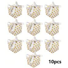 10pcs Gold Polka Dot Gift Boxes With Satin Ribbon Bows, 3 Colors Candy Boxes Suitable For Weddings, Bridal Showers, Birthday Parties - Polka Dot Candy Box - View 8
