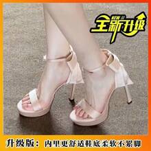 Women Heeled Sandals - Champagne-colored 10cm Upgraded Version - View 2
