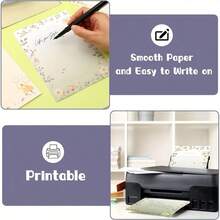 1/3/6 Sets Of Writing Paper And Envelopes With Liners, Featuring Beautiful Floral Patterns, Double-Sided Invitation Cards With Random Designs Suitable For Love Letters, Invitations, Graduation Cards, Greeting Cards, Etc. - Floral Small Envelopes - View 9