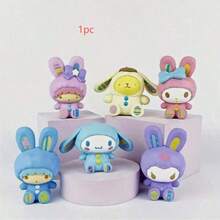 SANRIO 三麗鷗兔子系列公仔 - 1/6 收藏級 PVC 卡通 - 可愛桌面與車內裝飾 - 科幻主題動漫角色模型 - 適合生日、節日、返校、畢業禮物 - 彩色 - 查看 10