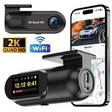 2K高清行车记录仪，带WiFi，支持64GB存储卡，具备夜视功能、循环录像、24小时停车监控，可通过APP进行WiFi控制。 - A - 查看 1