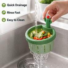 2PCS Universal Kitchen Sink Strainer, Cactus Design Drain Filter Basket With Fine Mesh, Prevents Clogging, Quick Drainage & Easy Clean, Durable ABS Kitchen Accessory - One Size Fits All - View 4