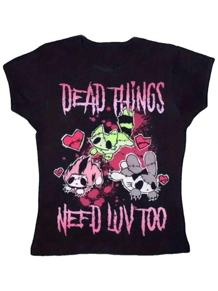 Women T-Shirts - Black - View 1