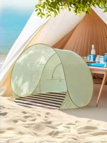 Beach Parasol, Lightweight Easy-To-Install Picnic Sunshade, Bohemian Style Portable Beach Tent (All-In-One, No Assembly Required), Essential For Summer Camping And Outdoor Picnics, Suitable For Beach, Lawn, Garden And Balcony - Open Trumpet - View 7
