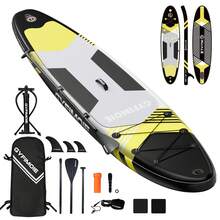 Stand Up Paddle Board With Seat, Inflatable SUP Board With All Accessories Kits 325cm Paddleboard With Hand Pump, Backpack, Non-Slip Deck For Adults & Youth Of All Levels - Black - View 7