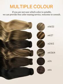 Extensiones de Coleta Invisible DOORES, Fáciles de Instalar, 100% Cabello Humano, Liso, 14-22 Pulgadas, 75-90g, Cabello Remy de Alta Calidad, Con Clips, Aspecto Natural y Tacto Suave - S2A - Ver 7