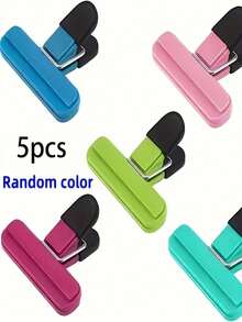 5pcs High Quality Durable Silicone Food Bag Clips - Strong Sealing Clips, Essential For Kitchen Storage, Suitable For Food Preservation, Household Storage, Multi-Purpose Sealer - Upgraded Version - View 11