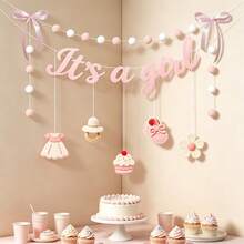 Mom-To-Be Celebration Party Decoration Banner Garland Baby Gender Reveal Backdrop Baby Shower Gift Party Baby Baptism Welcome Baby Party - Multicolor - View 14