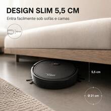 3-In-1 Compact, Slim, And Silent Robot Vacuum Cleaner, Rechargeable Via USB. Ideal For Home, Apartment. Vacuums Dust, Hair, Pet Hair, Mops, Helps With Daily Cleaning. Suitable For Cold Floors, Wood, Tiles, And Other Hard Floors, Reaching Areas Under Beds, Sofas, And Low Furniture. Multifunctional Robot XP-GN-SDJ001 - 全新升級款式 - 查看 6