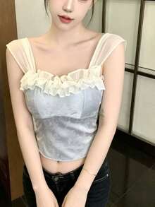 Women Tops - Blue - View 8